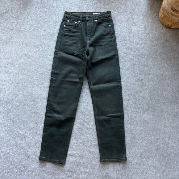 Rag and Bone Coated Olive Jeans - Picture 4 of 5